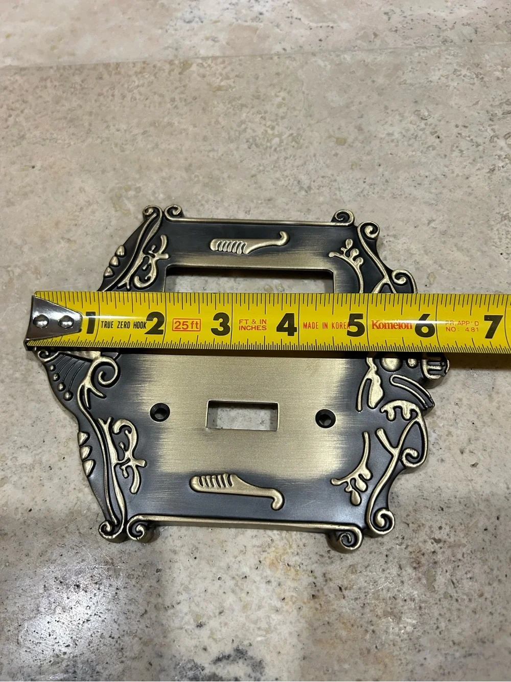 NOSTALGIC WAREHOUSE Victorian Toggle & Rocker Switch Plate Antique Brass